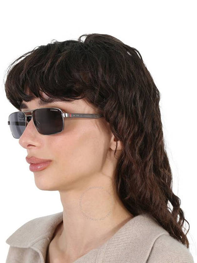 Carrera Gray Flash Silver Rectangular Unisex Sunglasses CARRERA 8011/S 0R81/DY 58 - CARRERA - BALAAN 2