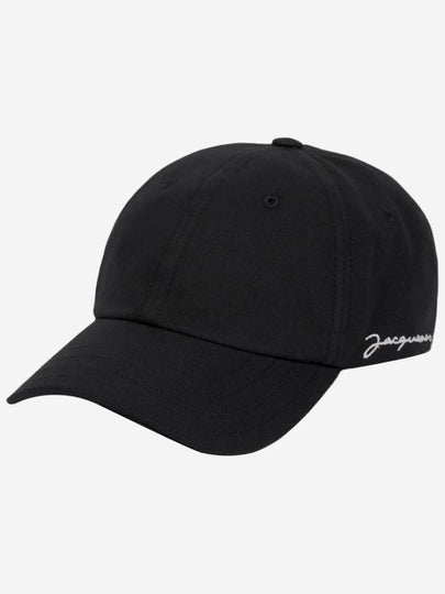 La Casquette Jacquemus Signature Ball Cap Black - JACQUEMUS - BALAAN 2