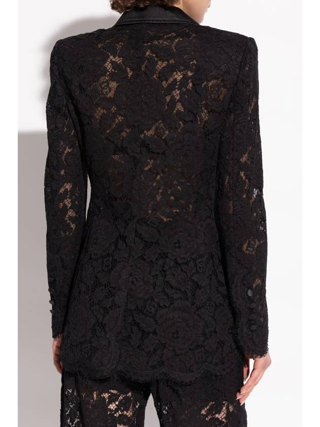 Dolce & Gabbana Lace Blazer, Women's, Black - DOLCE&GABBANA - BALAAN 4