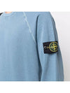 Garment Dyed Malfile Fleece Crewneck Sweatshirt Dark Blue - STONE ISLAND - BALAAN 4