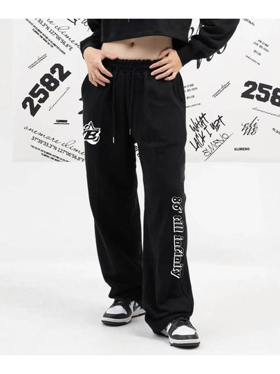 EL Rockstar Wide Sweatpants Black - ELIMENO - BALAAN 2