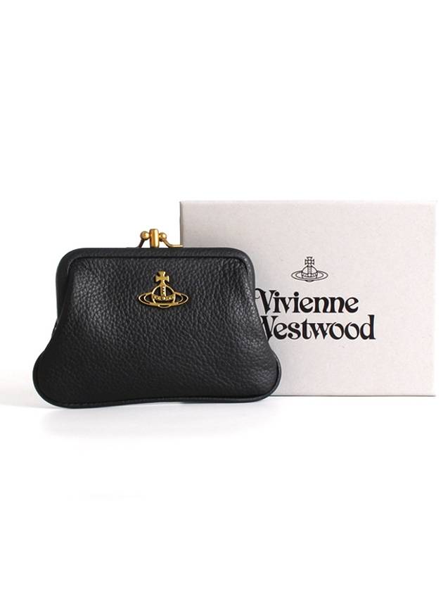 Women's Jordan Double Frame Coin Wallet Black - VIVIENNE WESTWOOD - BALAAN 5