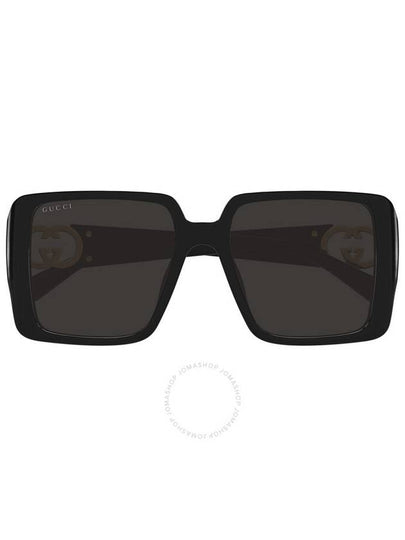 Eyewear Side Logo Square Frame Sunglasses Black - GUCCI - BALAAN 2