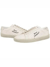 Court Classic SL/06 Embroidered Sneakers In Canvas And Leather Cream - SAINT LAURENT - BALAAN 2