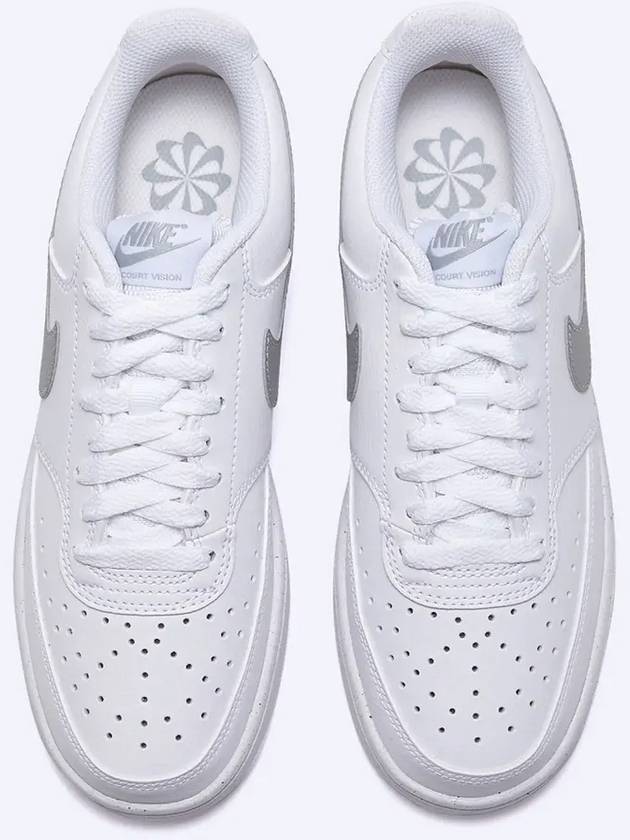 Women's Court Vision Low Next Nature Low Top Sneakers White - NIKE - BALAAN 5