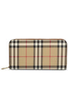 Check Zip Around Long Wallet Archive Beige - BURBERRY - BALAAN 2