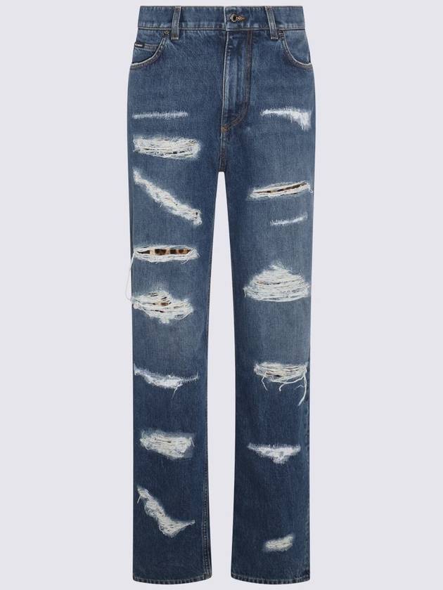 23 fw Distressed Jeans WITH Leo Print FTCGNDG8JU7S9001 B0020463868 - DOLCE&GABBANA - BALAAN 2