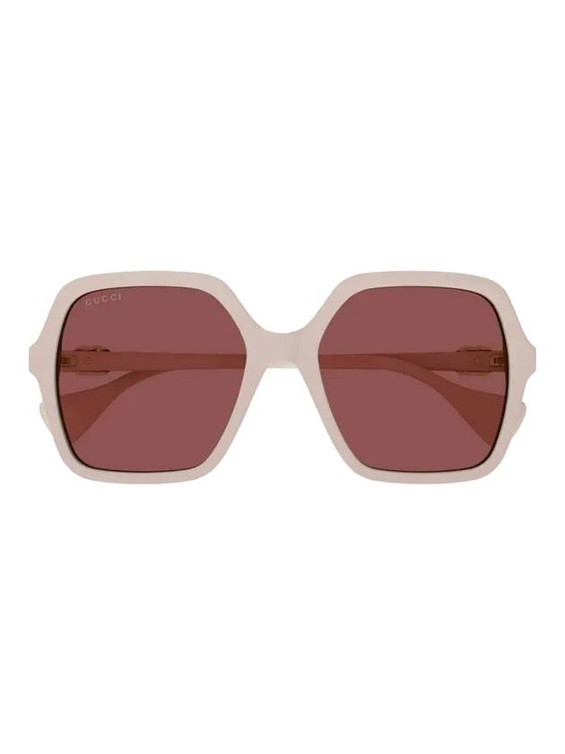 Eyewear Square Frame Sunglasses Pink - GUCCI - BALAAN.