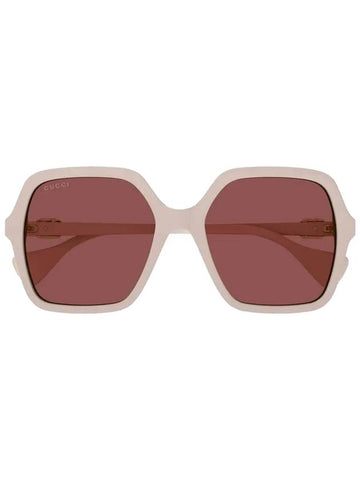 Eyewear Square Frame Sunglasses Pink - GUCCI - BALAAN.