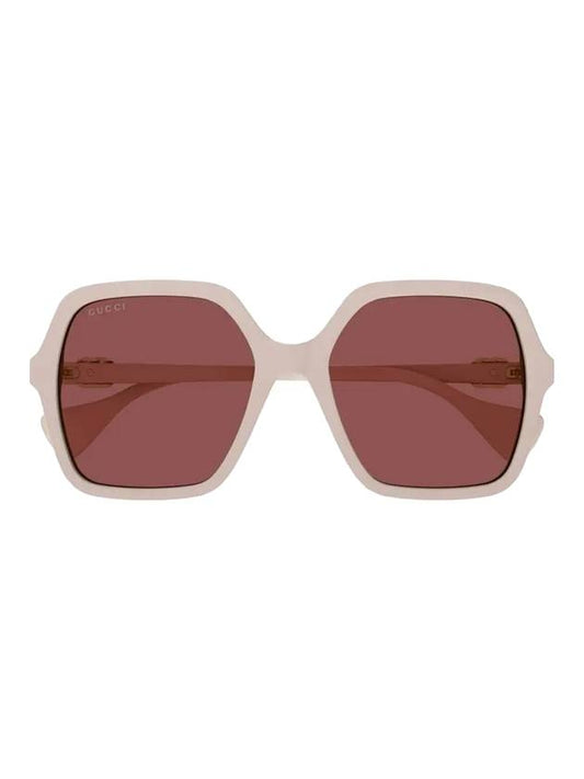 Eyewear Square Frame Sunglasses Pink - GUCCI - BALAAN.