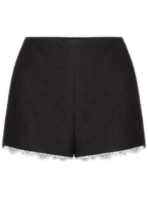 Valentino Garavani Shorts Black - VALENTINO - BALAAN 1