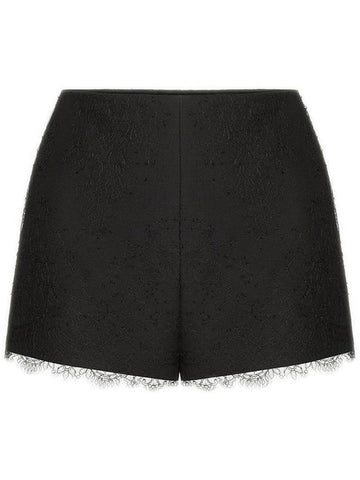 Valentino Garavani Shorts Black - VALENTINO - BALAAN 1