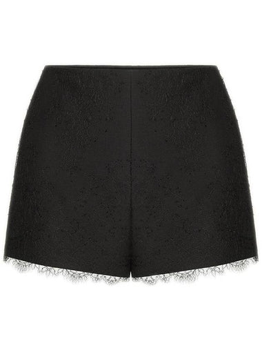 Valentino Garavani Shorts Black - VALENTINO - BALAAN 1