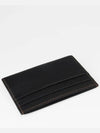 Grainy TB Logo Calfskin Card Wallet Black - BURBERRY - BALAAN 3