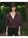 _NYLON HOOD CROP WINDBREAKER JACKET_BURGUNDY - THE GREEN LAB - BALAAN 3