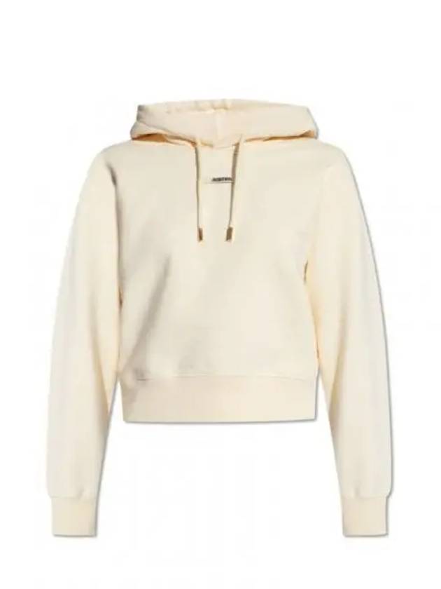 Le Sweatshirt Gros Grain Cotton Hoodie Light Beige - JACQUEMUS - BALAAN 2