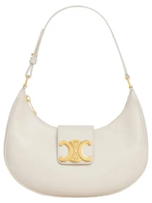 Ava Triomphe Smooth Calfskin Shoulder Bag White - CELINE - BALAAN 2