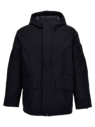 Ghost Piece Nylon Hooded Jacket Navy - STONE ISLAND - BALAAN 2