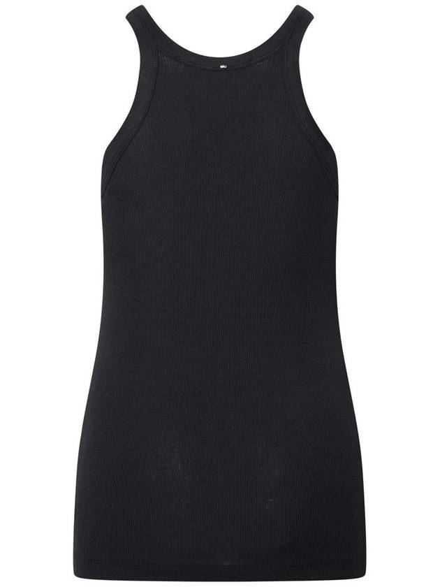 Sportmax 'Nastie' Black Silk Blend Tank Top - MAX MARA SPORTMAX - BALAAN 3