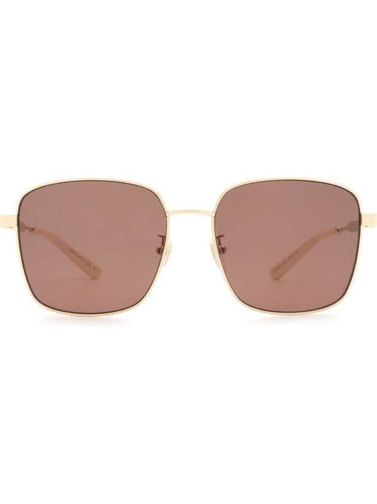 Eyewear Square Metal Sunglasses Brown - GUCCI - BALAAN.