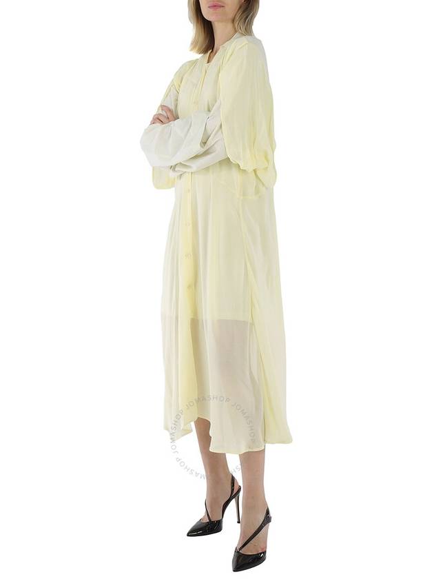 Acne Studios Ladies Pale Yellow Layered Long Sleeve Dress, Brand Size 38 (US Size6 ) - ACNE STUDIOS - BALAAN 3