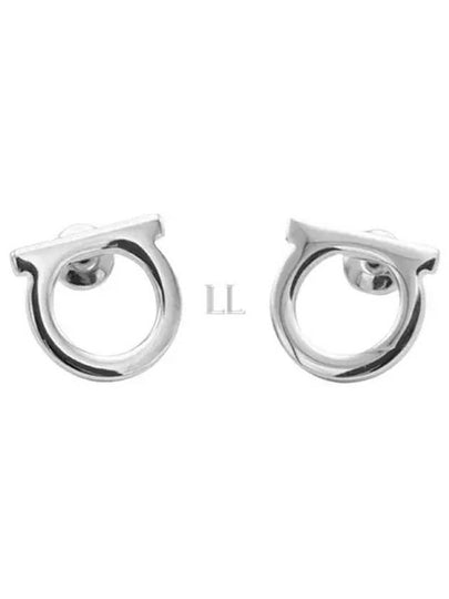 Gancini Earrings Silver - SALVATORE FERRAGAMO - BALAAN 2