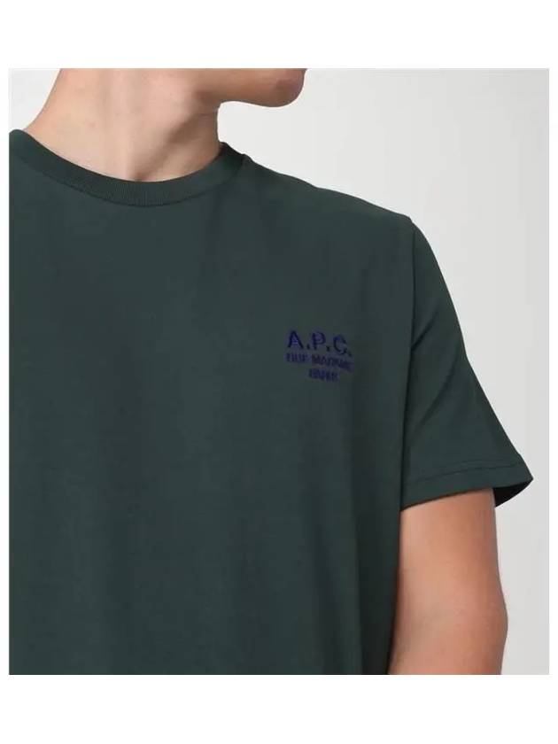 Raymond Logo Short Sleeve T-Shirt Green - A.P.C. - BALAAN 5