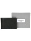 Men's Three Stripes Tab Classic Money Clip Card Wallet Black - THOM BROWNE - BALAAN 7