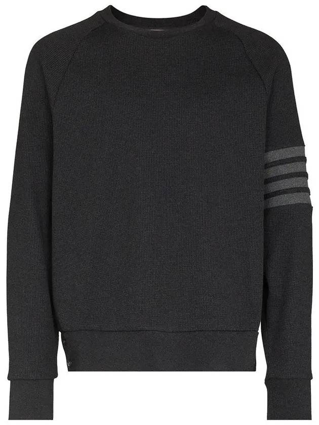 4 Bar Stripe Sweatshirt Dark Grey - THOM BROWNE - BALAAN 3