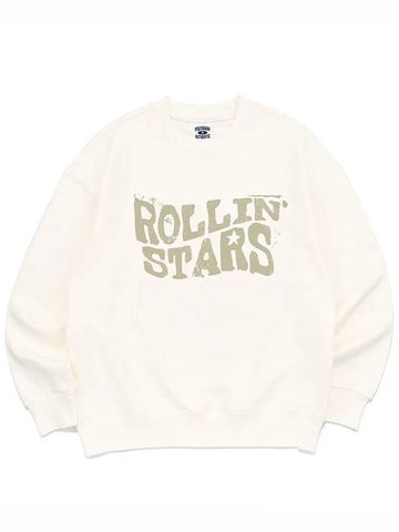 Rolling Star Sweatshirt Ivory - POLYGRAM - BALAAN 1