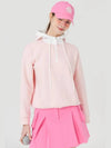 Windproof hooded half zip-up t-shirt PINK - MONBIRDIE GOLF - BALAAN 8