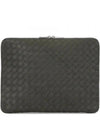 Intrecciato Document Case Clutch Bag Khaki - BOTTEGA VENETA - BALAAN 2