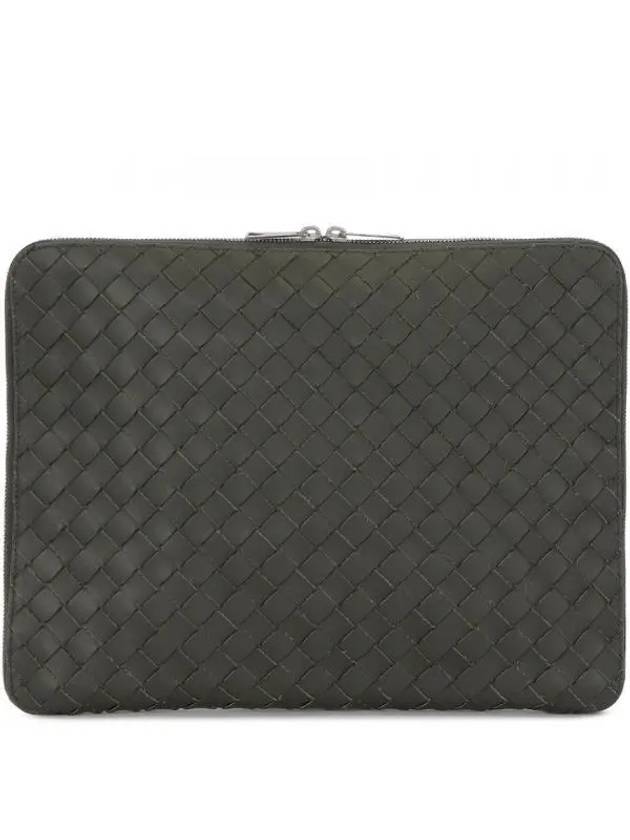 Intrecciato Clutch Bag Khaki - BOTTEGA VENETA - BALAAN 2