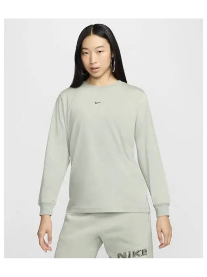 Sportswear Loose Long Sleeve T-Shirt Jade Horizon - NIKE - BALAAN 2