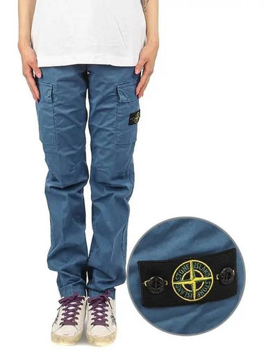 Kids Waffen Pants 781630410 V0127 Blue 271786 - STONE ISLAND - BALAAN 1