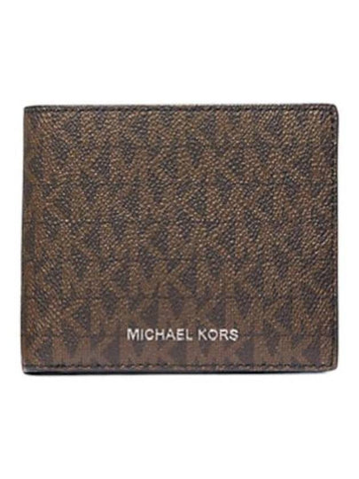 Greyson Logo Print Bifold Wallet Brown - MICHAEL KORS - BALAAN 2