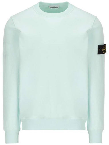 Wappen Patch Crew Neck Sweatshirt Light Blue - STONE ISLAND - BALAAN 1