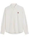 De Coeur Long Sleeve Shirt Ivory - AMI - BALAAN 1