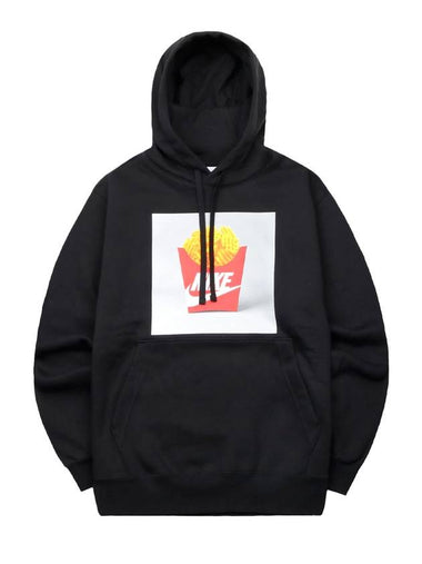 NSW Sole Food Hoodie Black - NIKE - BALAAN 1