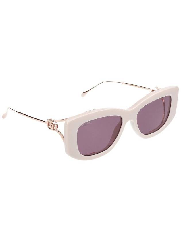 24SS SUNGLASSES GG1566S 003 IVORY GOLD VIOLET - GUCCI - BALAAN 5