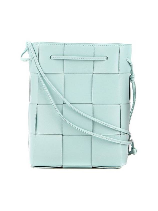 Intrecciato Cassette Small Bucket Bag Teal Washed - BOTTEGA VENETA - BALAAN 2