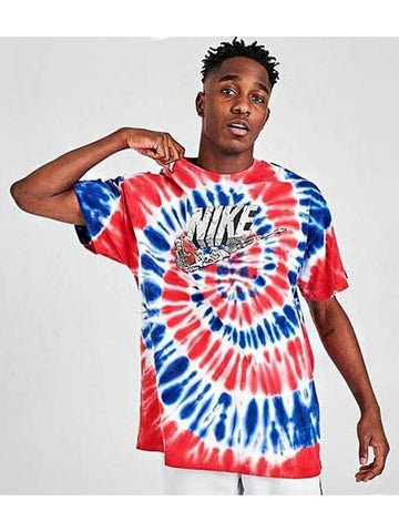 01CV1079100Tie dye tshirtblue red - NIKE - BALAAN 1