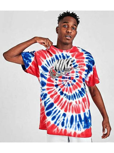 01CV1079100Tie dye tshirtblue red - NIKE - BALAAN 1