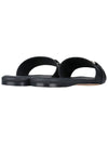 Gancini Ornament Flat Slide Black - SALVATORE FERRAGAMO - BALAAN 6