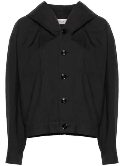 Cotton Crinkled Finish Jacket Black - LEMAIRE - BALAAN 2