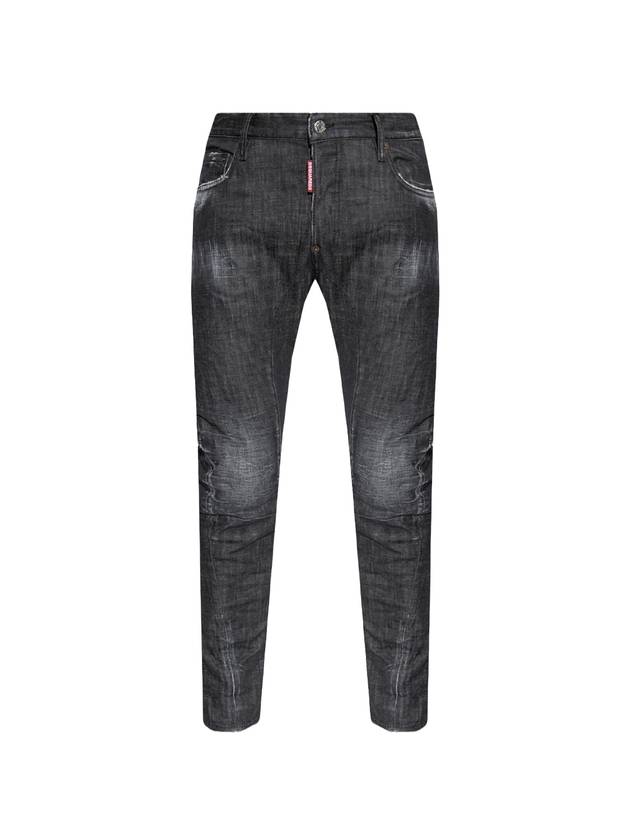 Cool Guy Logo Cotton Jeans Black - DSQUARED2 - BALAAN 1