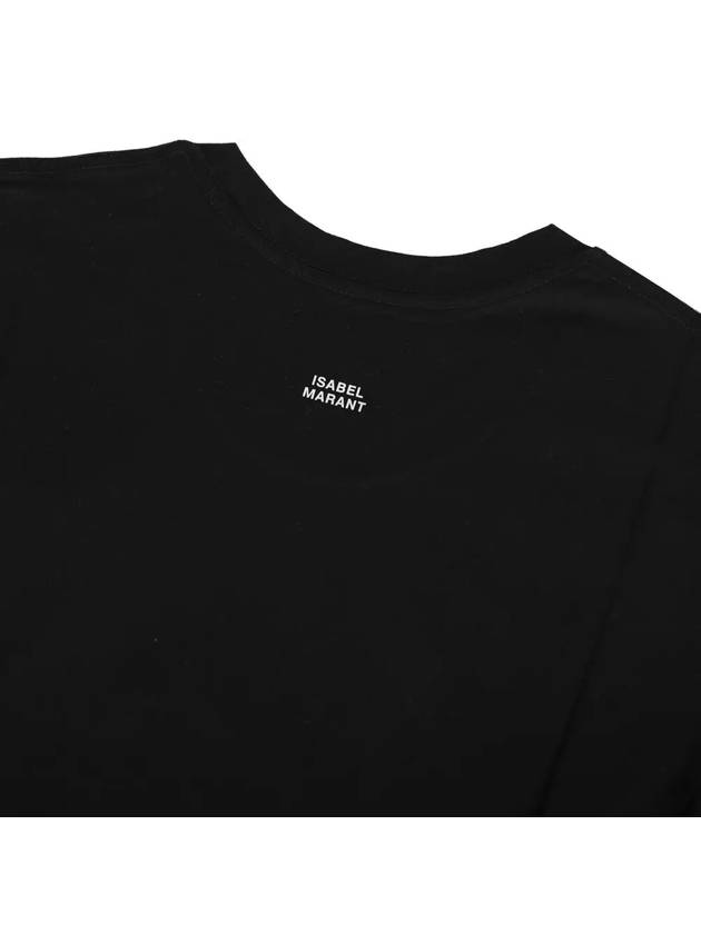 Anax Back Logo Short Sleeve T-Shirt Black - ISABEL MARANT - BALAAN 5