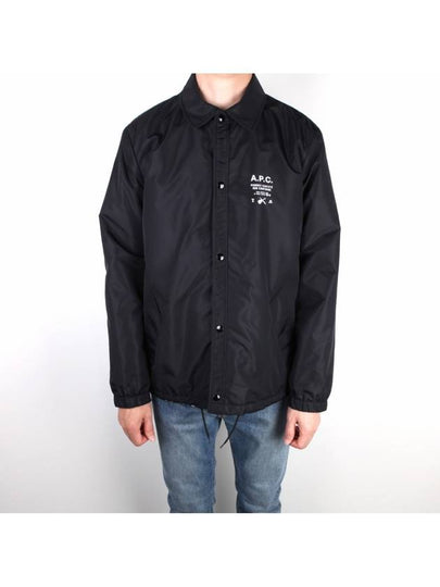 Vadim Logo Print Jacket Black - A.P.C. - BALAAN 2