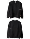 Acne BI0084 900 Classic Fit Side Tab Sweatshirt Sweatshirt Black Men's Sweatshirt TJ - ACNE STUDIOS - BALAAN 4