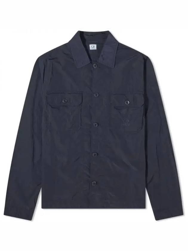 Chrome R Pocket Over Long Sleeve Shirt Navy - CP COMPANY - BALAAN 2